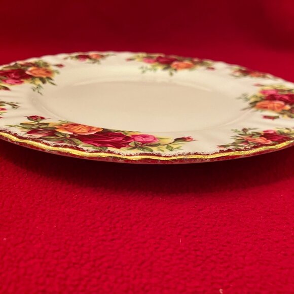 Vintage Royal Albert Old Country Roses Replacement Salad Plate, Crazed Glaze - Picture 7 of 10
